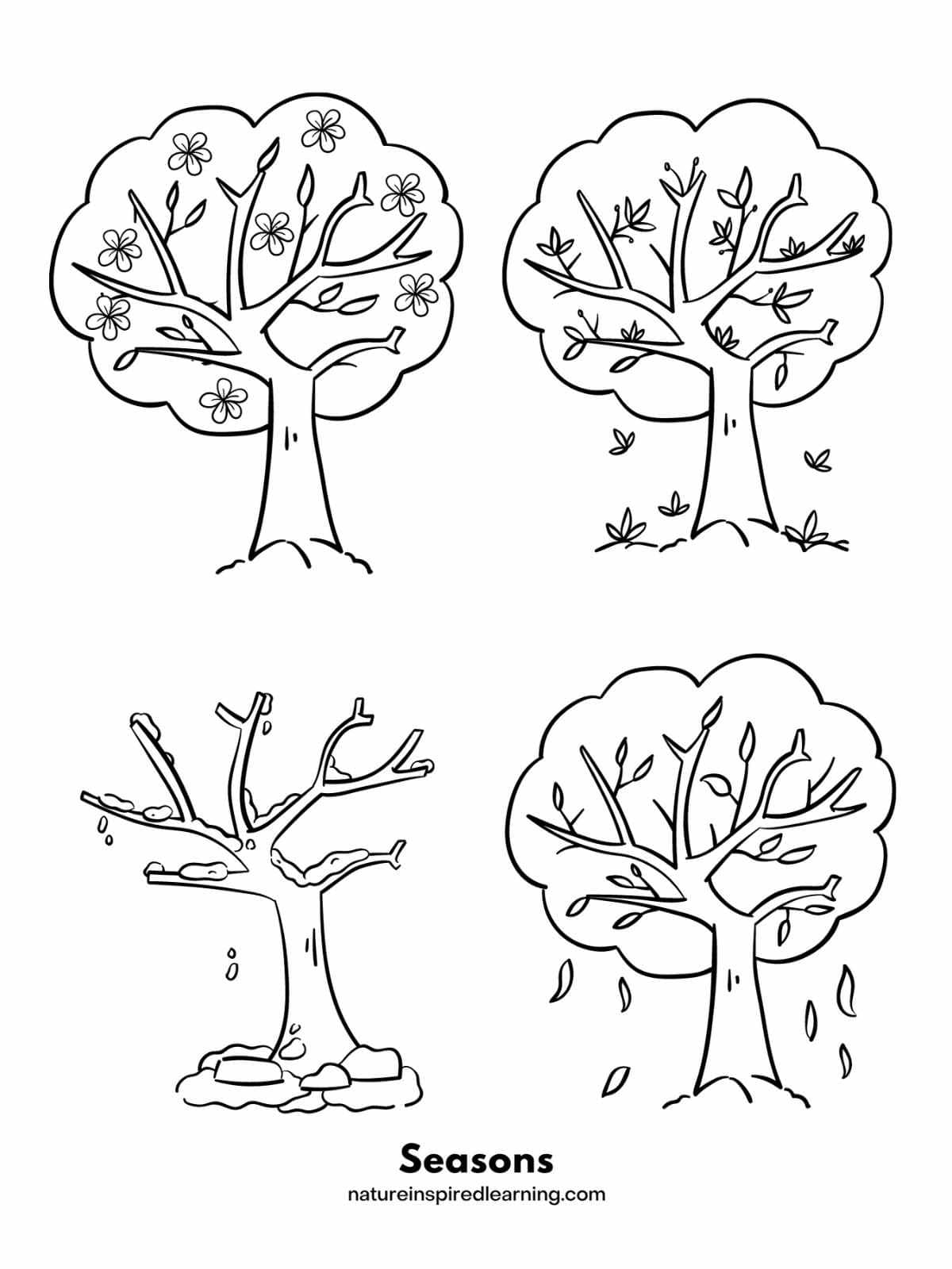 Tree Coloring Pages Nature Inspired Learning Tree Coloring Pages Nature Inspired Learning
