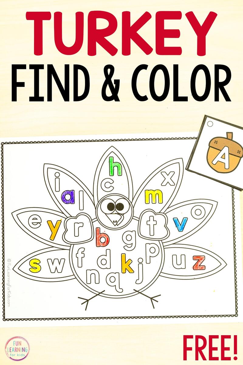 November Worksheets For Kindergarten Easy To Prep Thanksgiving Activities United Teaching