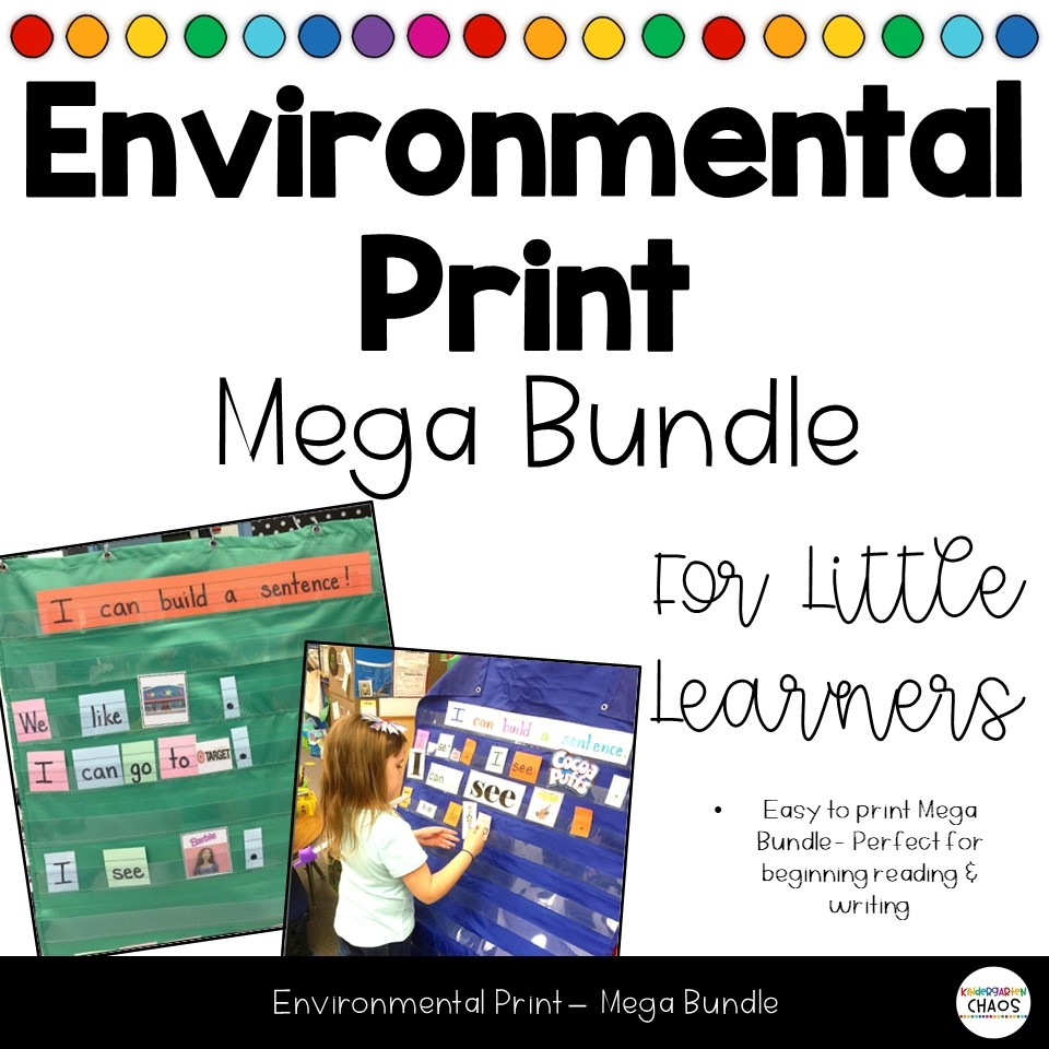 Using Environmental Print In The Classroom Kindergarten Chaos