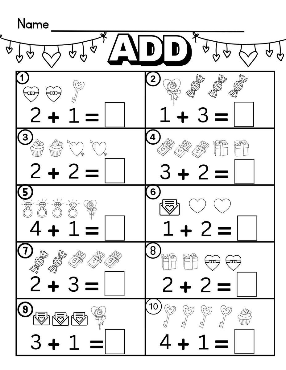Valentine S Day Addition Math Worksheets Multiple Etsy Valentine S Day Addition Math Worksheets Multiple Etsy
