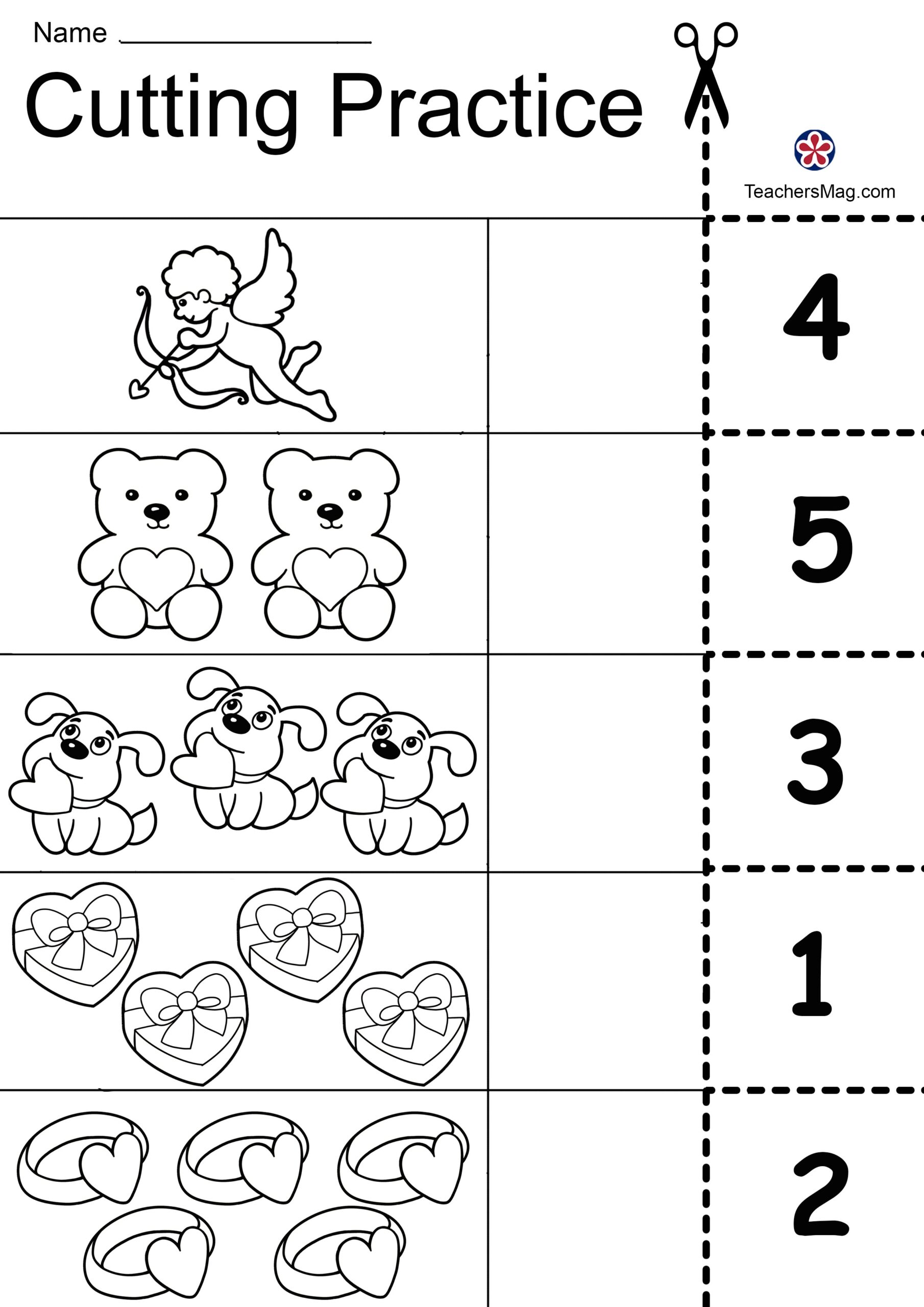 Valentine S Day Free Worksheets For Preschool TeachersMag Valentine S Day Worksheets For Preschool Or Kindergarten Mom Life Made Easy