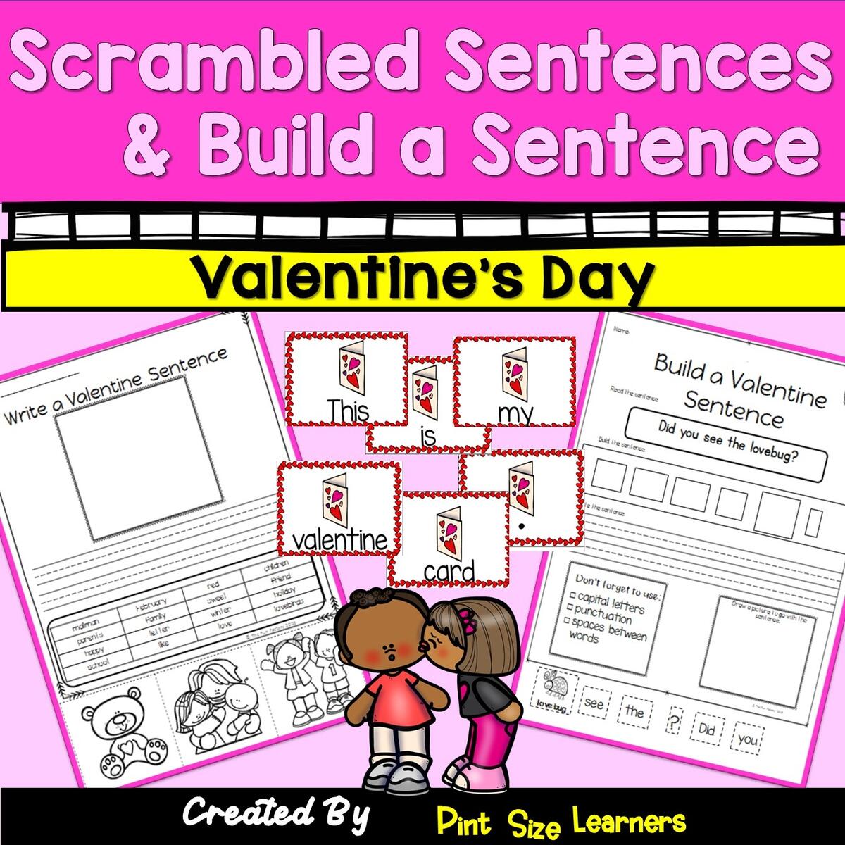Valentine S Day Scrambled Sentences Cut And Paste Sentences February Writing Made By Teachers Valentine S Day Scrambled Sentences Cut And Paste Sentences February Writing Made By Teachers