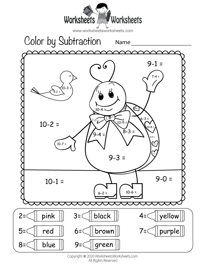 Valentine S Day Subtraction Worksheet Worksheets Worksheets Valentine S Day Addition Math Worksheets Multiple Etsy