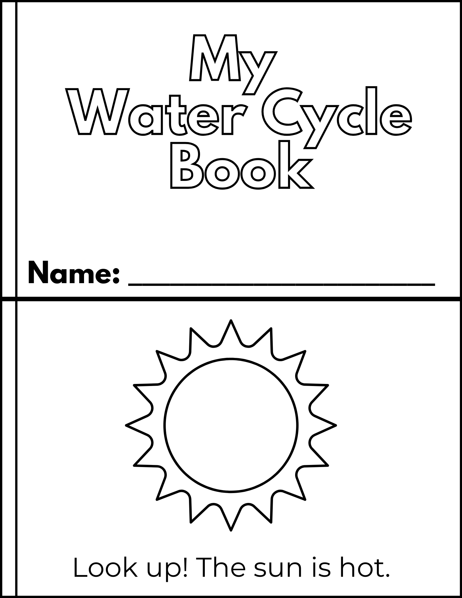 Water Cycle Printables Teaching Mama Water Cycle Worksheet Etsy