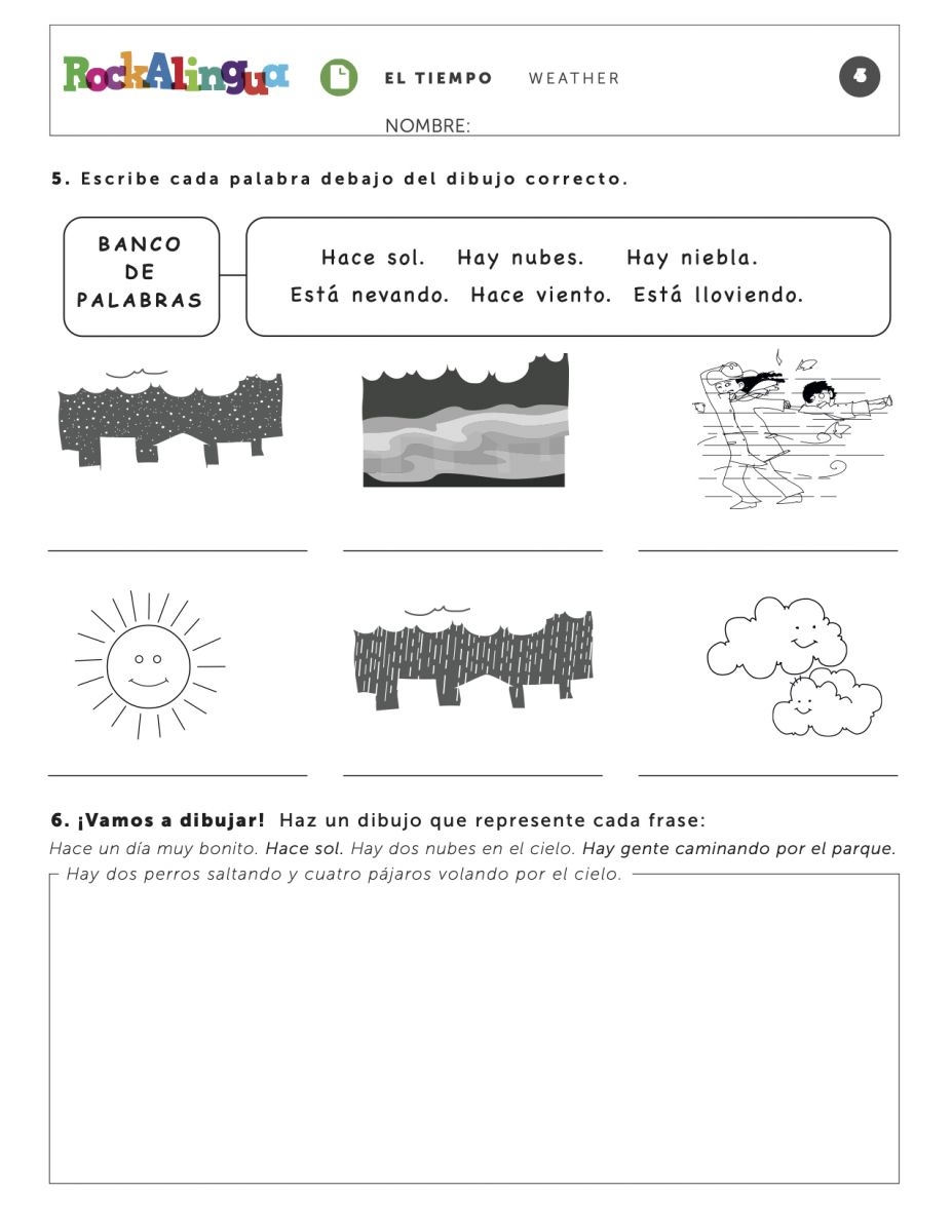 Weather Worksheet For Kids