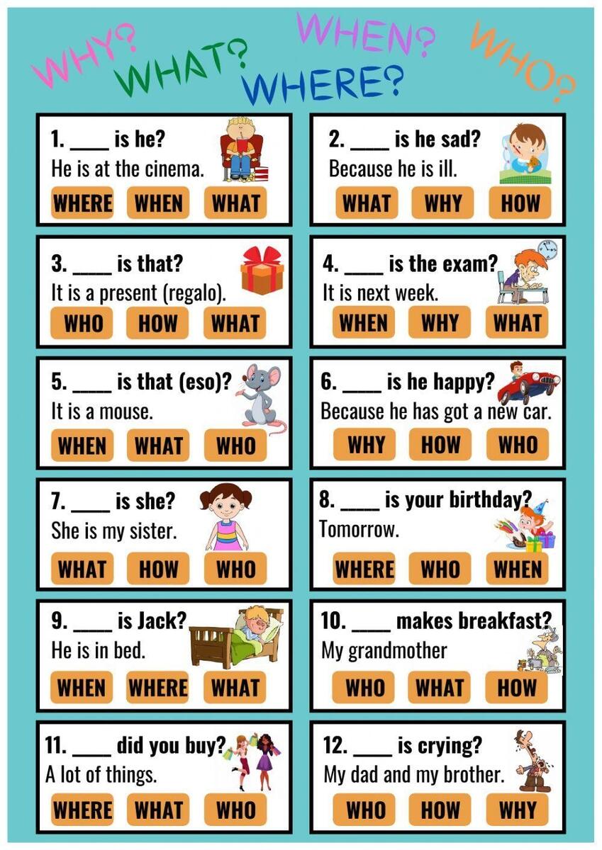 WH Questions Worksheets Engaging Activities For Learning