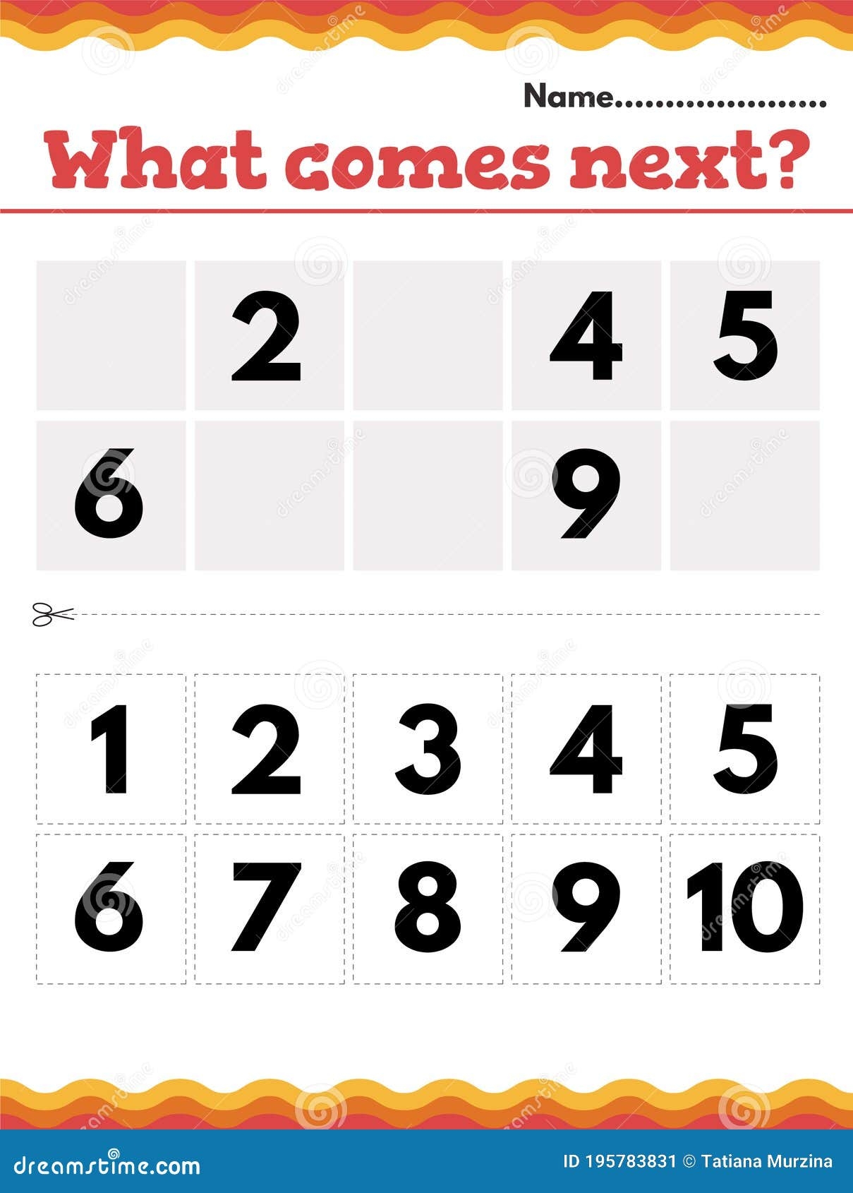 Pattern Identification What Comes Next Worksheets For Preschool Kindergarten MegaWorkbook