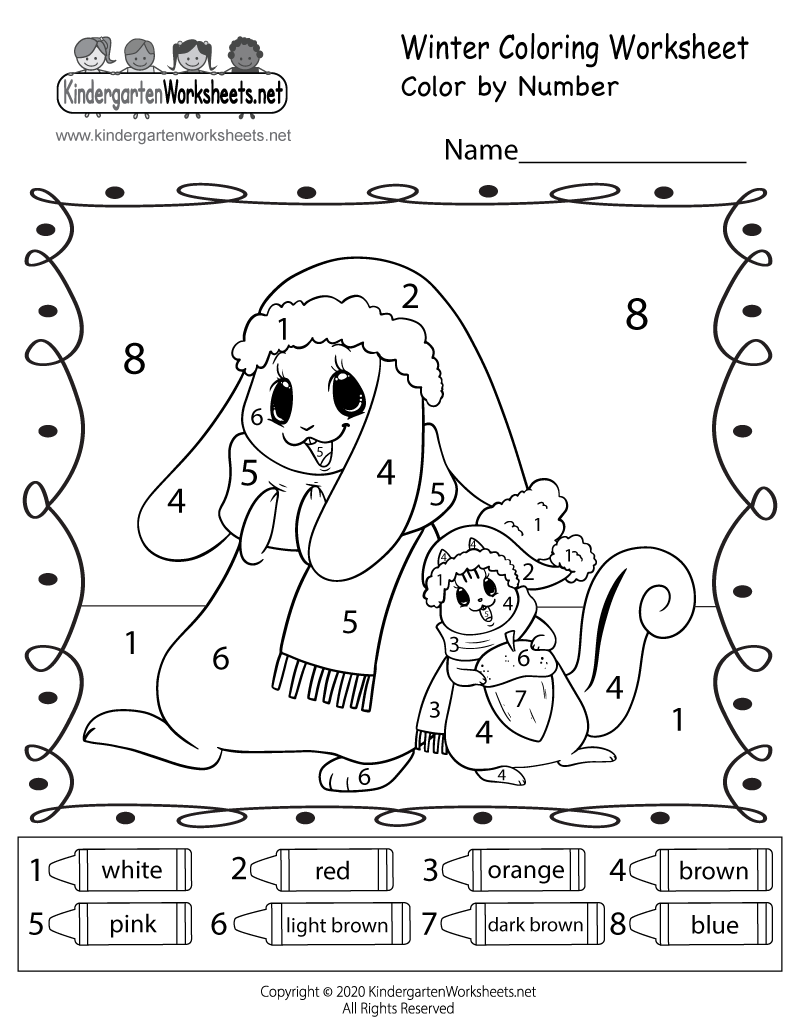 Seasons Activity Worksheet Colour The Wintertime Images ClassMonitor