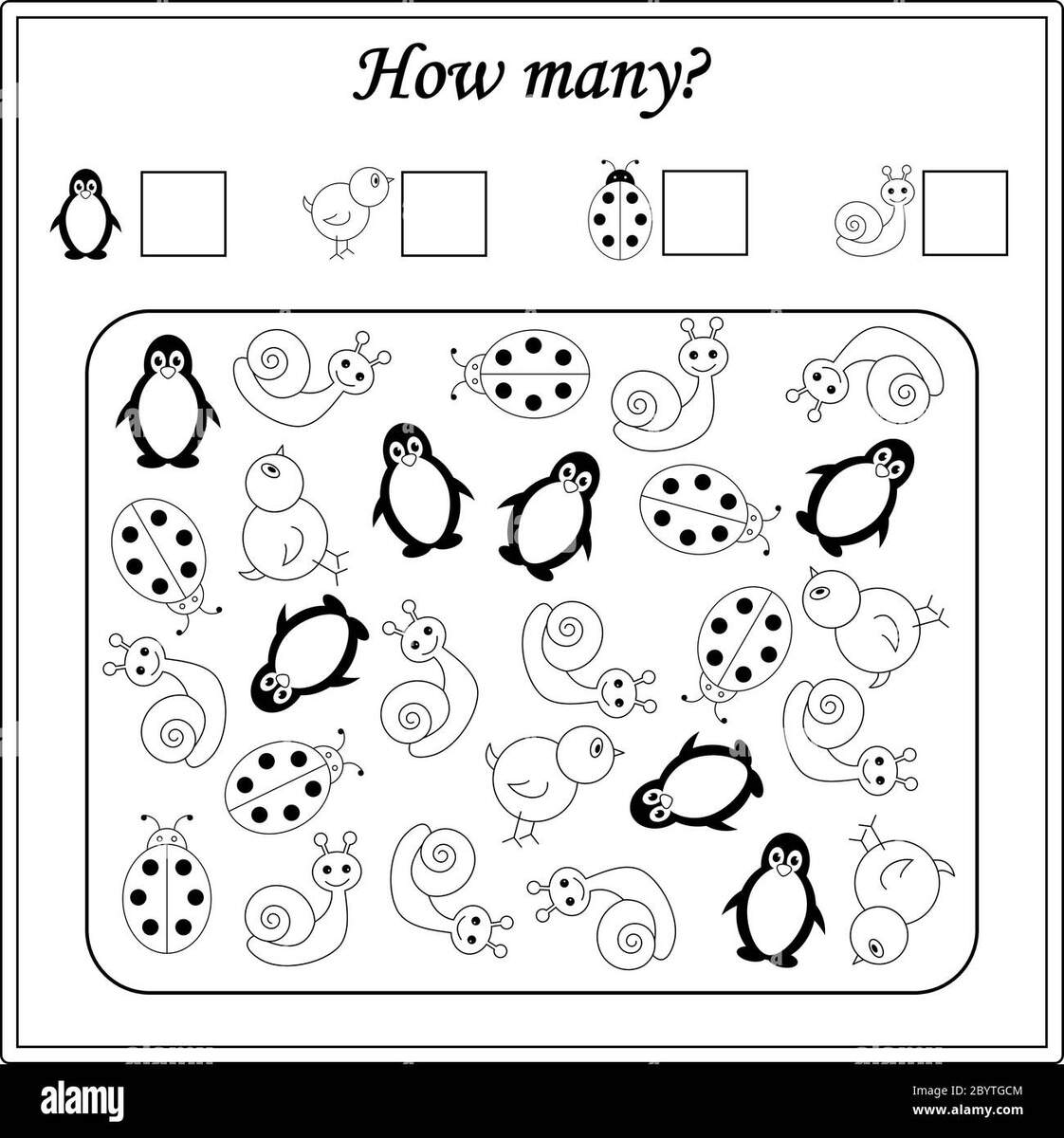 Worksheet For Kids Education Puzzle Game Children Activity Stock Vector Image Art Alamy