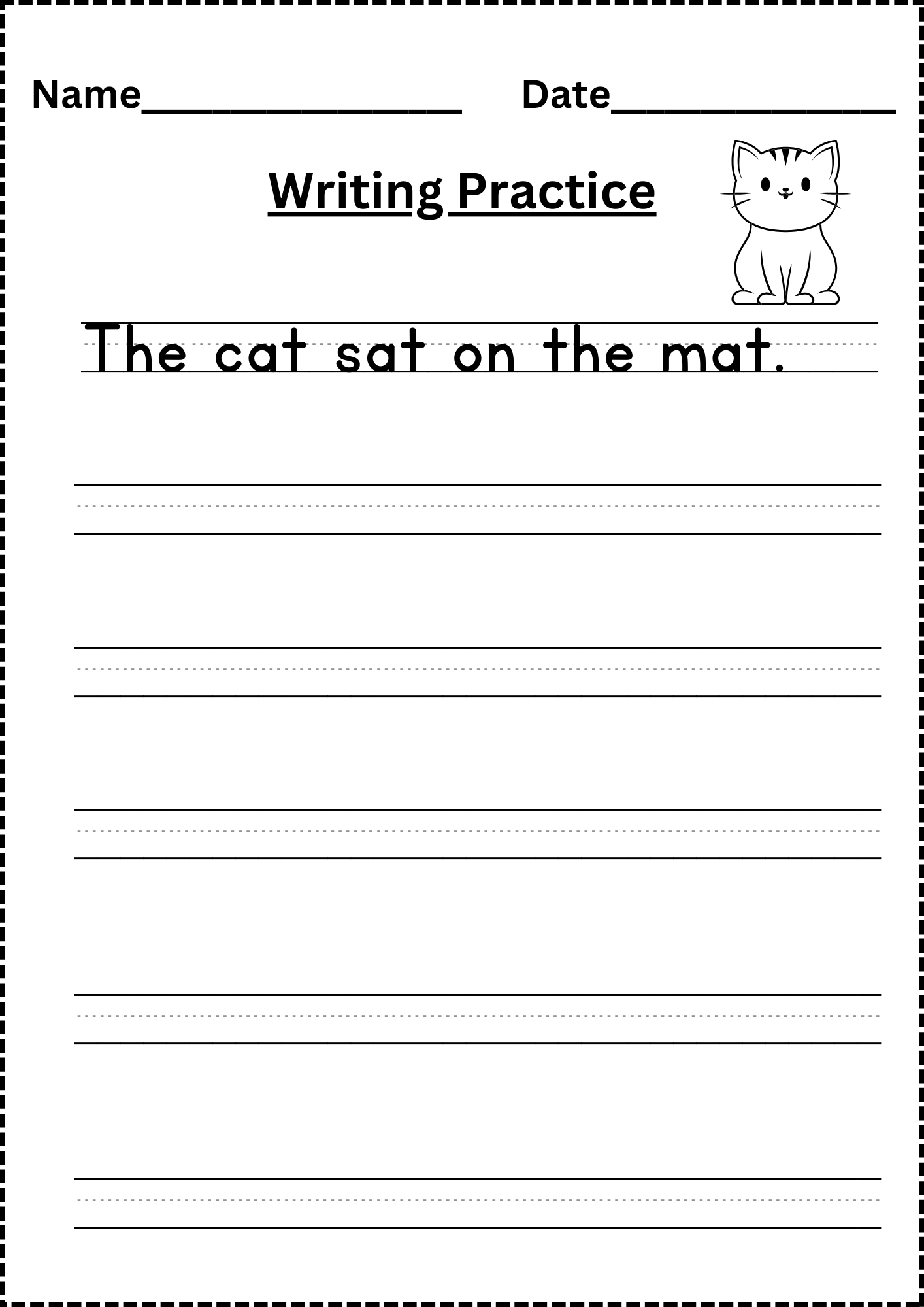 Fun And Engaging Kinder Handwriting Worksheets For Early Learners